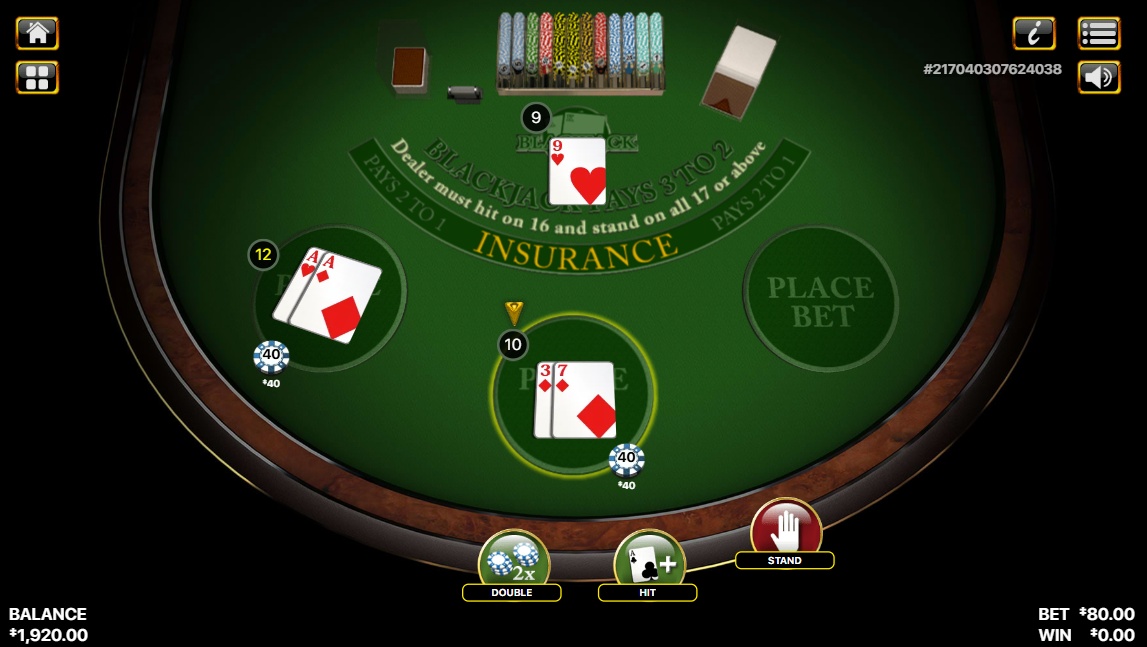 Blackjack 3H from Habanero games